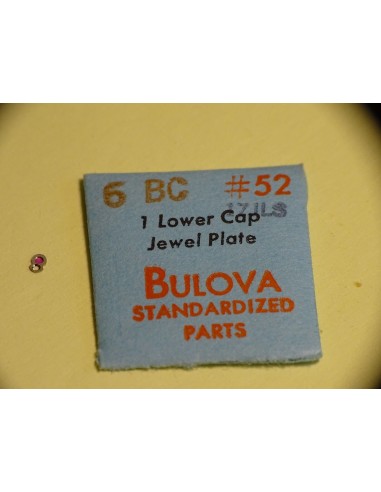 PIÈCE MONTRE HORLOGERIE BULOVA 6BC LOWER CAP JEWEL PLATE 17JLS