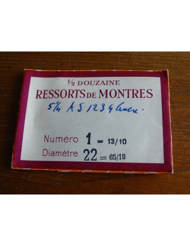 HORLOGER UN RESSORT DE BARILLET POUR MONTRE 5¼ AS 1234