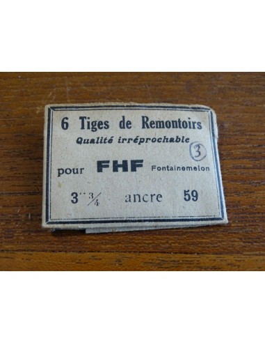 PIÈCE HORLOGERIE 1 TIGE DE REMONTOIR POUR MONTRE FHF 3"¾ 59 ANCRE