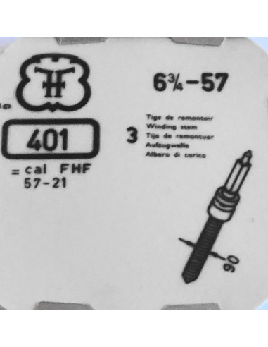 MONTRE UNE TIGE REMONTOIR FHF 6¾ 57 ET DÉRIVÉS