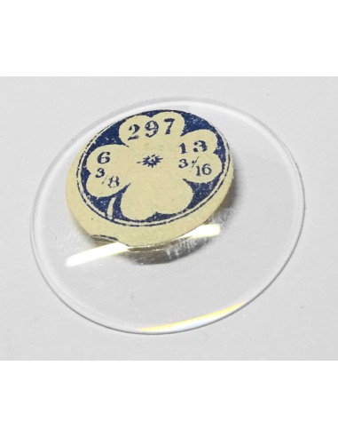 VERRE BOMBÉ MONTRE POCHE GOUSSET Ø 29.7 mm