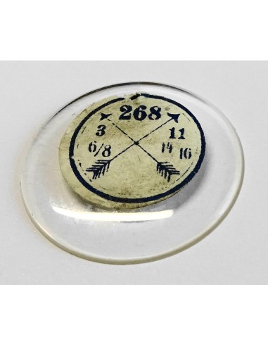 VERRE BOMBÉ MONTRE POCHE GOUSSET Ø 26.8 mm