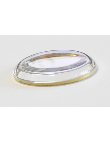 VERRE MONTRE PLONGÉE Ø 14.1 mm FRETTE BAGUE DORÉE