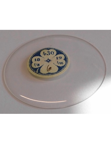 VERRE SAVONNETTE MONTRE POCHE GOUSSET Ø 43 mm