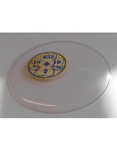 VERRE SAVONNETTE MONTRE POCHE GOUSSET Ø 43.2 mm