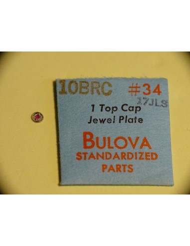 PIÈCE MONTRE HORLOGERIE BULOVA 10BRCTOP CAP JEWEL PLATE 17 JEWELS