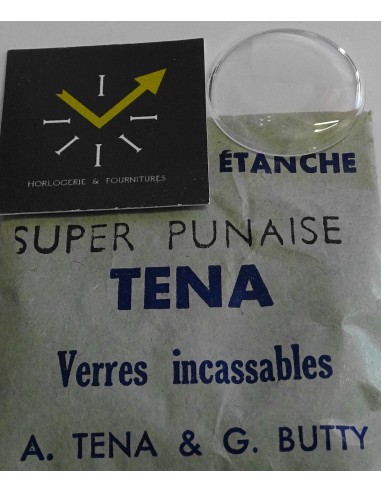 VERRE MONTRE ROND Ø 25.1 mm SUPER PUNAISE ÉTANCHE TENA