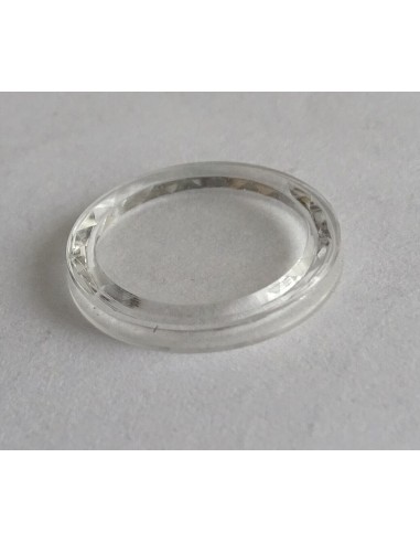 MONTRE VERRE LUNETTE SAFIPERLÉ ROND INCASSABLE "SANGLIER" DIAMÈTRE 15.8 mm