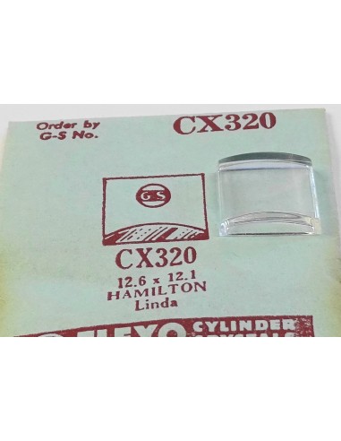 VERRE MONTRE CX320 HAMILTON LINDA 12.6 X 12.1 mm