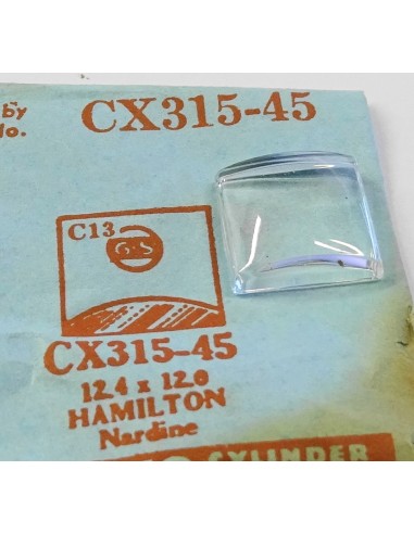 VERRE MONTRE CX315-45 HAMILTON NARDINE 12.4 X 12 mm FLEXO