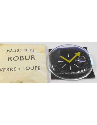 VERRE MONTRE A LOUPE RONDE Ø 35.3 mm ACRYLIQUE ROBUR