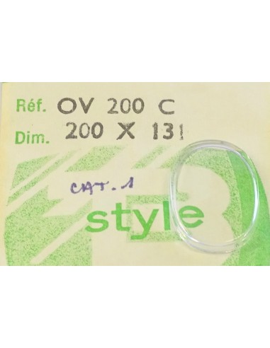 VERRE MONTRE OVALE 20 X 13.1 OV200C CAT.1 STYLE