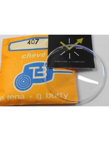 VERRE MONTRE CHEVÉ Ø 40.7 mm TENA ACRYLIQUE