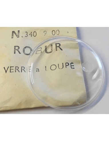 1 VERRE POUR MONTRE A LOUPE Ø 34 mm