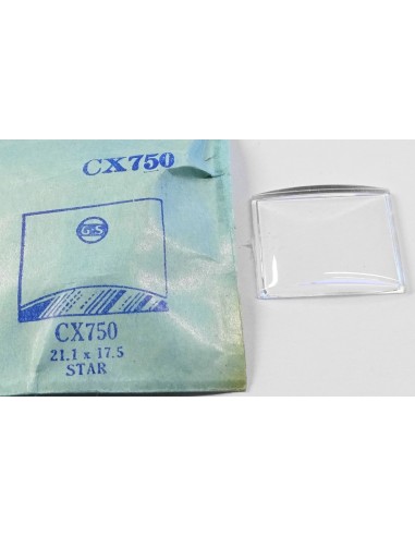 VERRE MONTRE CX750 - 17.5 X 21.1 mm STAR