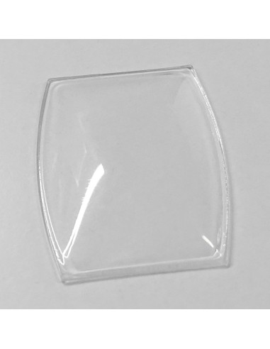 VERRE MONTRE TONNEAU 20 X 24 mm BOMBÉ BASE PLATE