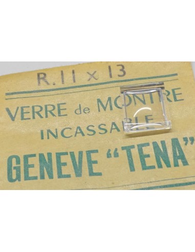 VERRE MONTRE BASE PLATE RECTANGLE 11 X 13 mm GENEVE