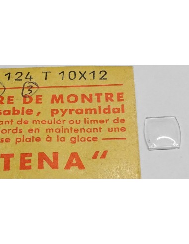 VERRE MONTRE 10 X 12 mm TONNEAU PYRAMIDAL BASE PLATE