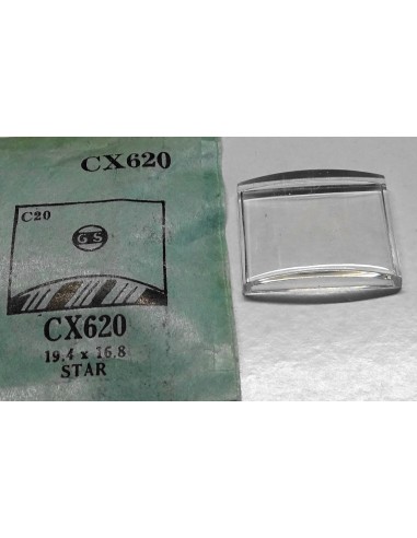 VERRE MONTRE U.S.A CX620 - 19.4 x 16.8 mm STAR