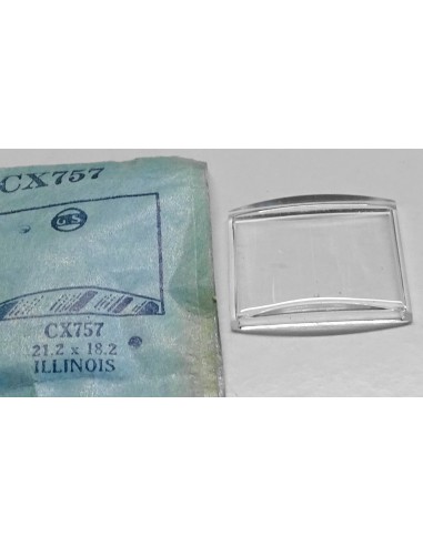 VERRE MONTRE U.S.A CX757 - 21.2 x 18.2 mm ILLINOIS