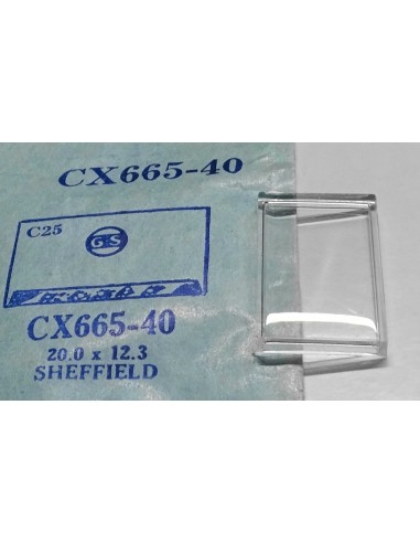 VERRE MONTRE U.S.A CX665.40 - 20 x 12.3 mm SHEFFIELD