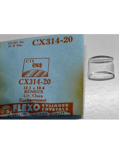 VERRE MONTRE CX314.20 - 12.1 x 10.6 mm BENRUS