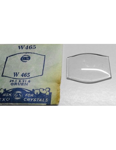 VERRE MONTRE RECTANGLE W465 - 24.1 x 21.6 mm GRUEN