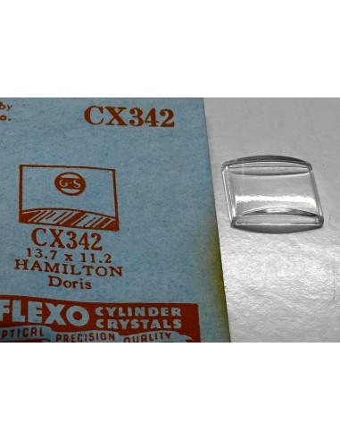 VERRE MONTRE RECTANGLE X342 - 13.7 x 11.2 mm HAMILTON DORIS