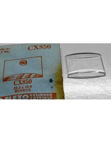 VERRE MONTRE RECTANGLE CX850 - 22.3 x 15.6 mm BENRUS