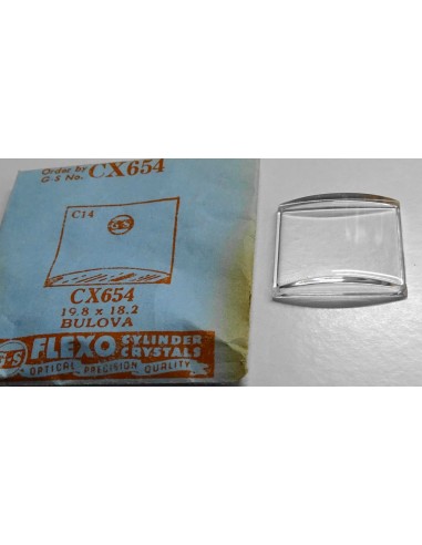 VERRE GS FLEXO MONTRE  CX654 - 19.8 x 18.2 mm BULOVA