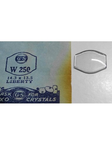 VERRE GS FLEXO MONTRE  W250 - 14.3 x 13.5 mm LIBERTY