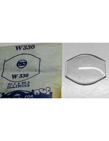 VERRE GS FLEXO MONTRE W330 - 21.1 X 20.5 mm ILLINOIS