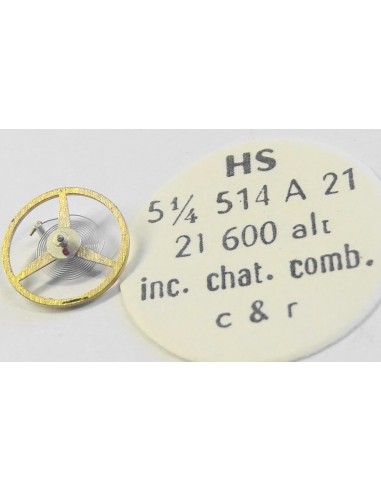 BALANCIER COMPLET MONTRE HS 514 A 21  INC. CHAT. COMB. 21600 ALT.