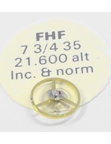 1 BALANCIER COMPLET MONTRE FHF 7¾ 35 INC. NORM. 21600 ALT.