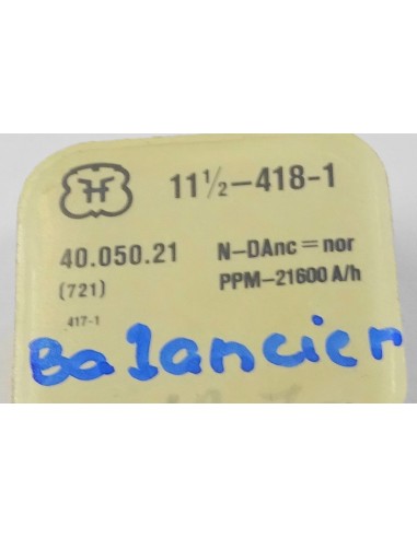 BALANCIER COMPLET MONTRE FHF 11½ 418-1