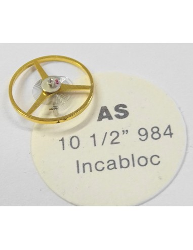 BALANCIER COMPLET MONTRE AS SCHILD 10½ 984 INCABLOC