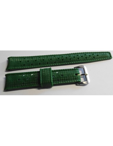 Original années 1970 vintage Tropic Swiss 16mm bracelet montre VERT