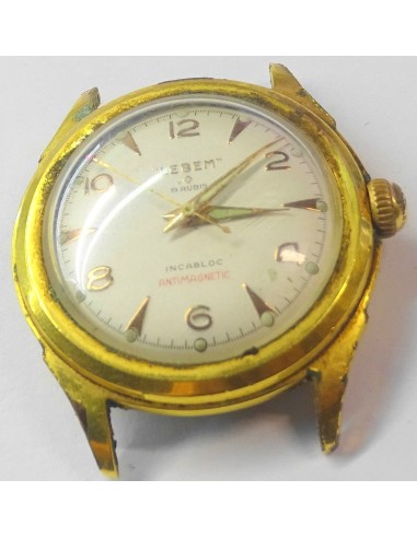 ANCIEN MOUVEMENT MONTRE MÉCANIQUE LEBEM 19 RUBIS