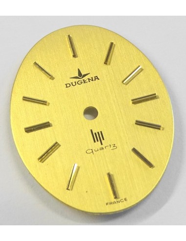 CADRAN D'ORIGINE STOCK LIP 1970 MONTRE DUGENA QUARTZ doré