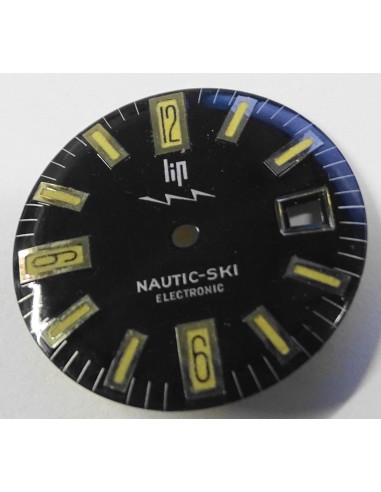 CADRAN MONTRE LIP NAUTIC SKI (ORIGINE NEUF DE 1980) ELECTRONIC (n°130)