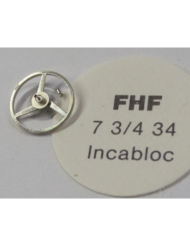 BALANCIER COMPLET MONTRE FHF 7¾ 34 INCABLOC