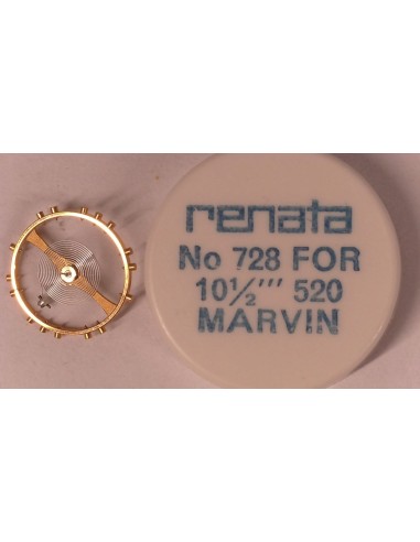 BALANCIER COMPLET MONTRE MARVIN 10½ 520