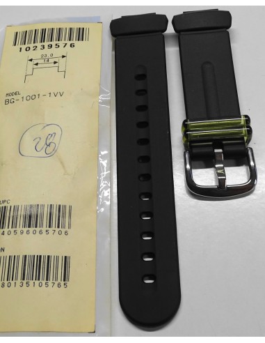 BRACELET MONTRE CASIO BG-1001-1VV SILICONE NOIR