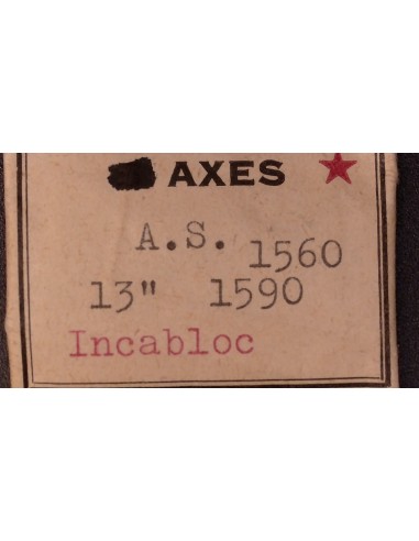 1 AXE DE BALANCIER MONTRE AS 1560 - 1590 INCABLOC