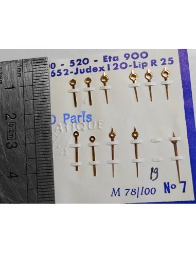 1 LOT AIGUILLES MONTRE LIP R25 DORÉES