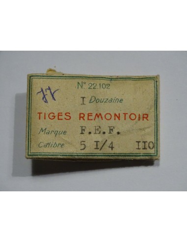 PIÈCE HORLOGERIE 1 TIGE DE REMONTOIR POUR MONTRE FEF 5¼ 110