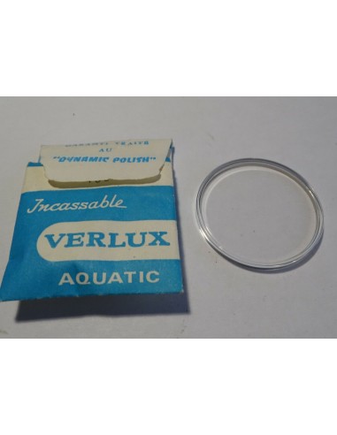 PIÈCE HORLOGERIE MONTRE VERRE AQUATIC VERLUX DIAMETRE 18 mm ACRYLIQUE