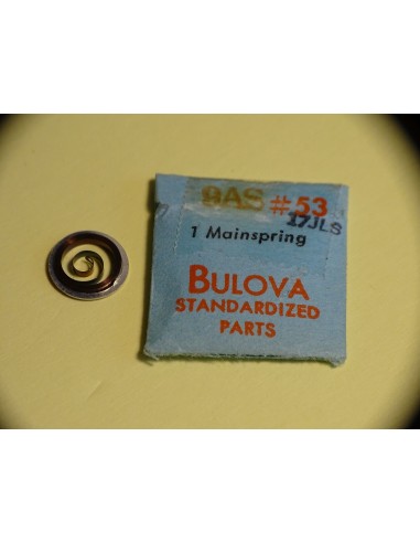 PIÈCE MONTRE HORLOGERIE BULOVA 9AS MAINSPRING 17 JEWELS