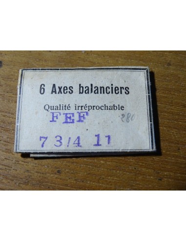 1 AXE DE BALANCIER POUR MONTRE FEF 7¾ 11