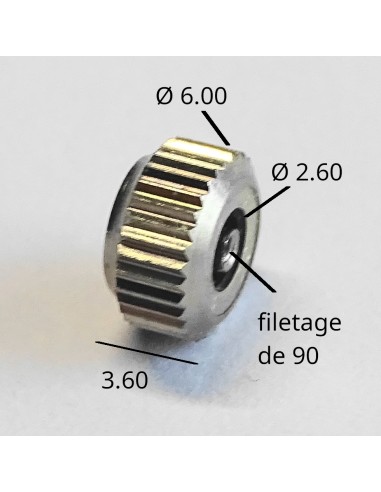 MONTRE COURONNE REMONTOIR MECO ACIER CHROMÉ